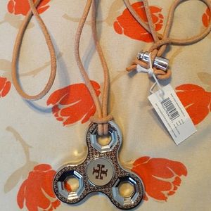 Tory Burch- Fidget Spinner Necklace, NWT